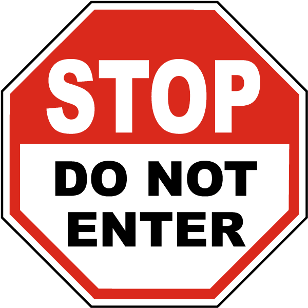 5-Pack CGSignLab Do Not Enter 27x18 Nostalgia Stripes Window Cling 5-Pack CGSignLab Do Not Enter 27x18 Nostalgia Stripes Window Cling